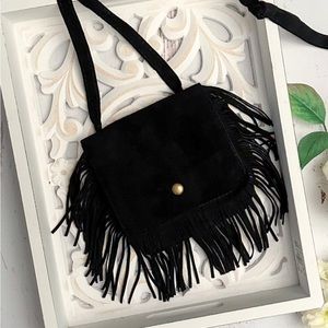 Faux Suede, little girl Crossbody.